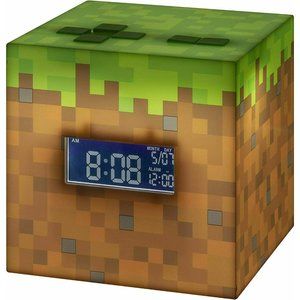 Paladone  Minecraft Alarm Clock W/Moonlight Function Plays Minecraft Music